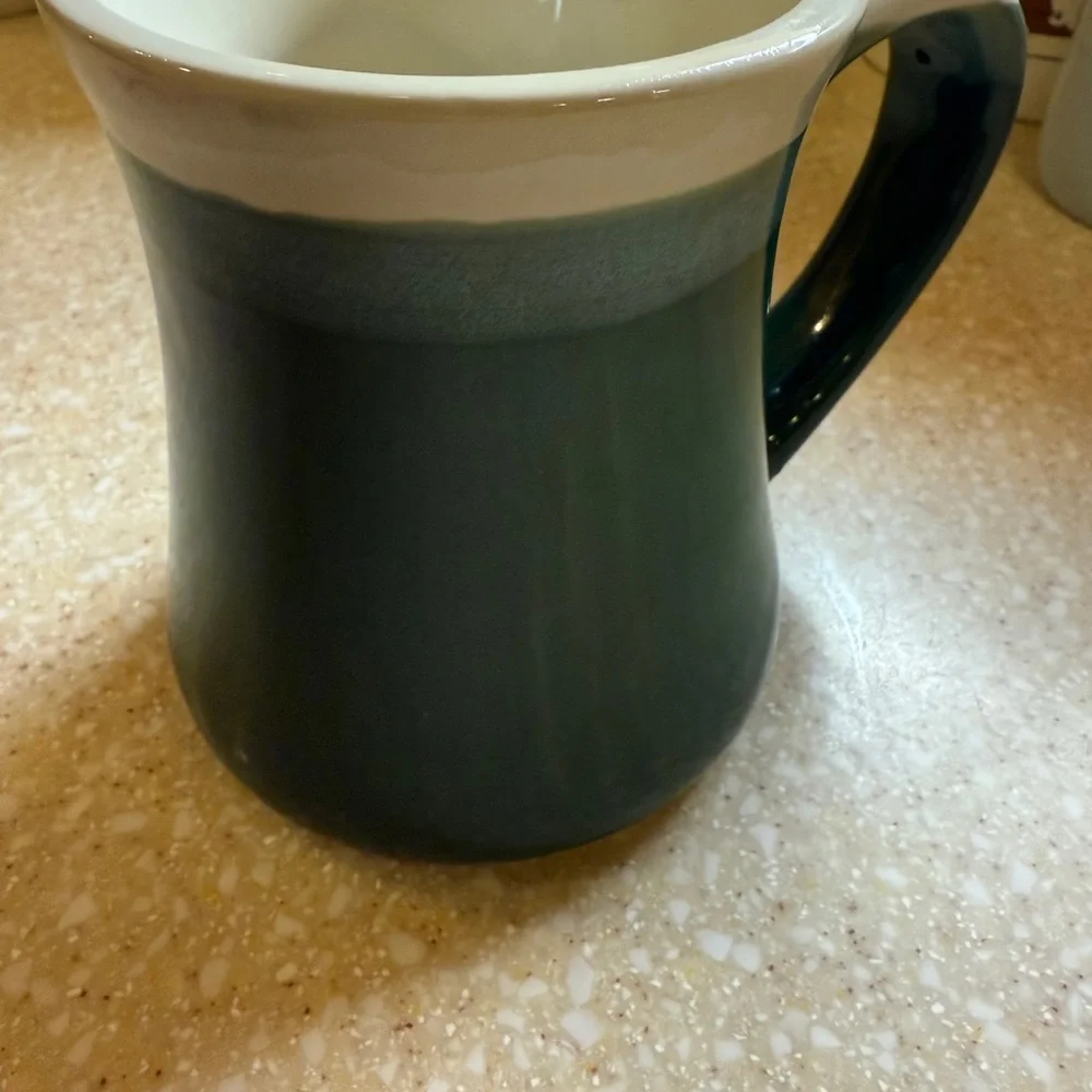Golfers Green Tee Time Stoneware Mug 16oz Golf Ball Cup